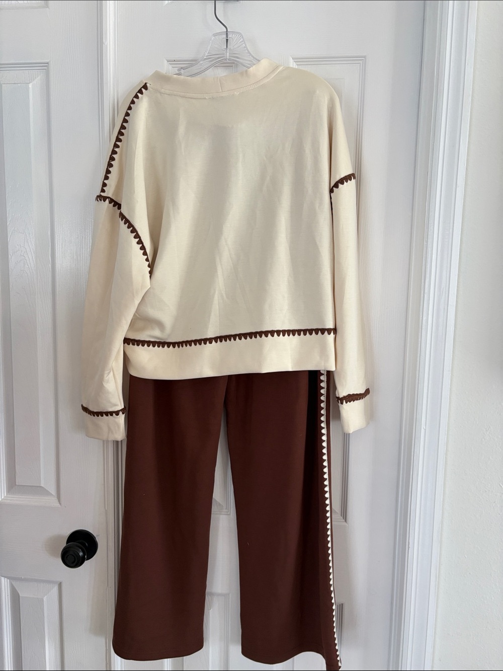 And Now This blanket stitch soft touch Western Athleisure Sweatshirt Set XL NWT - Picture 10 of 10